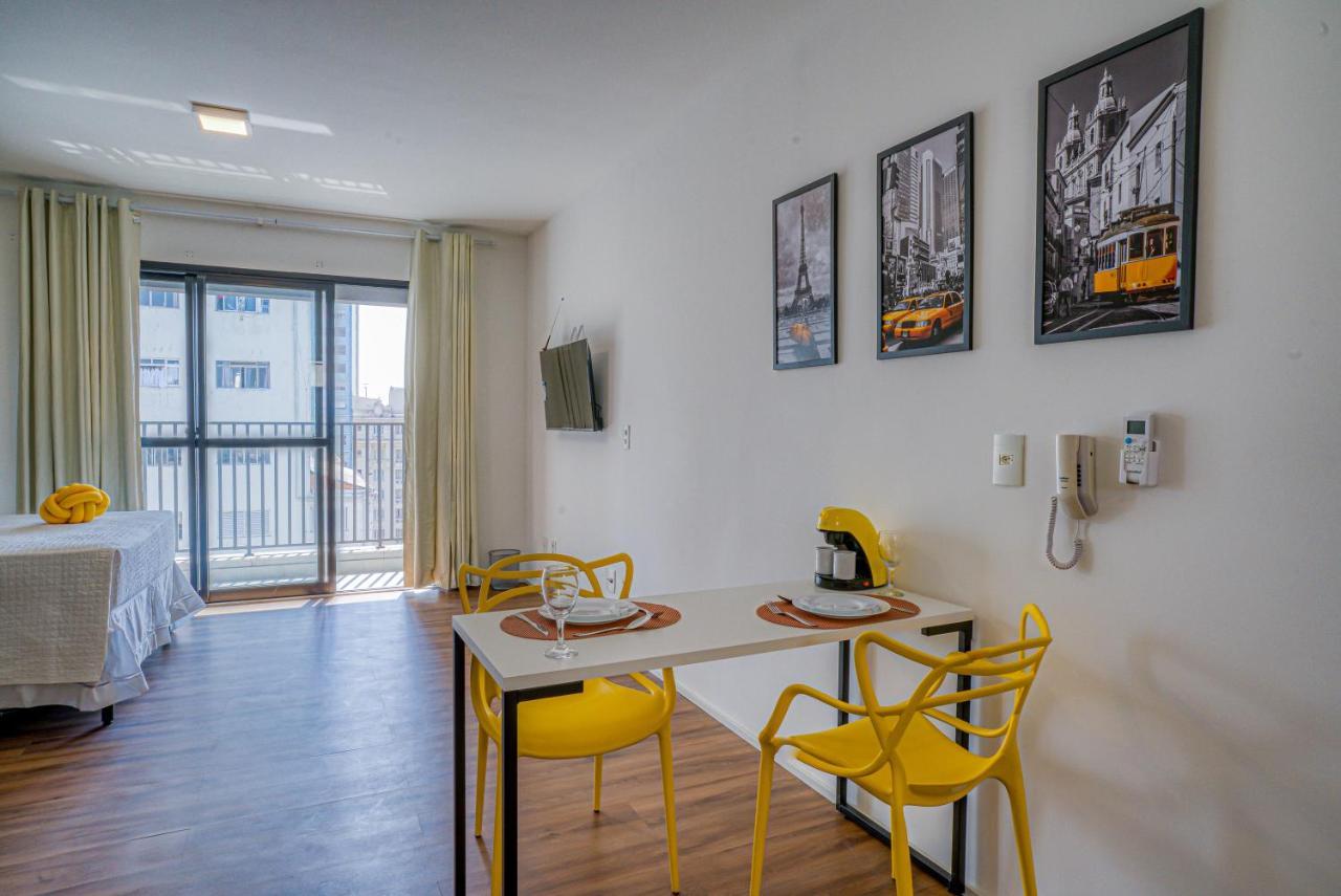 סאו פאולו 360 Suites Aurora Republica - Apartamentos Mobiliados מראה חיצוני תמונה