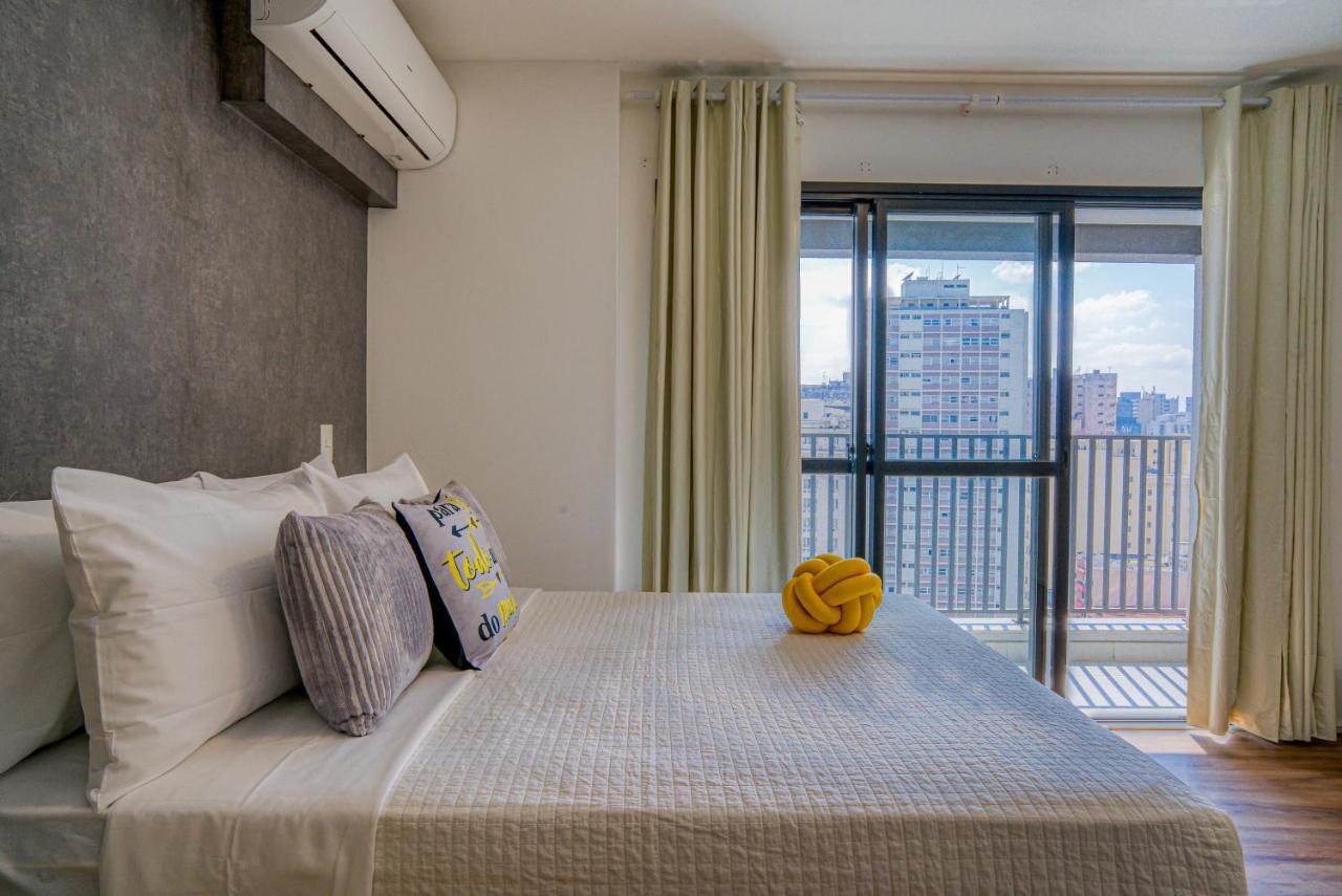 סאו פאולו 360 Suites Aurora Republica - Apartamentos Mobiliados מראה חיצוני תמונה