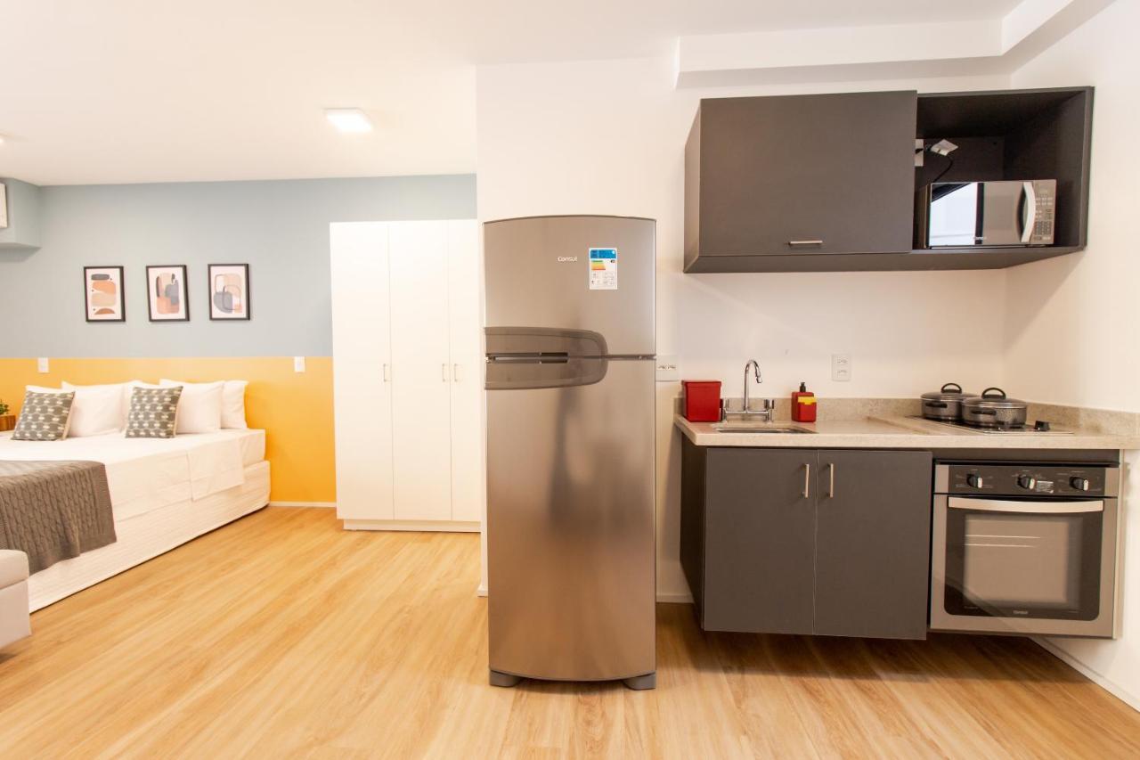 סאו פאולו 360 Suites Aurora Republica - Apartamentos Mobiliados מראה חיצוני תמונה