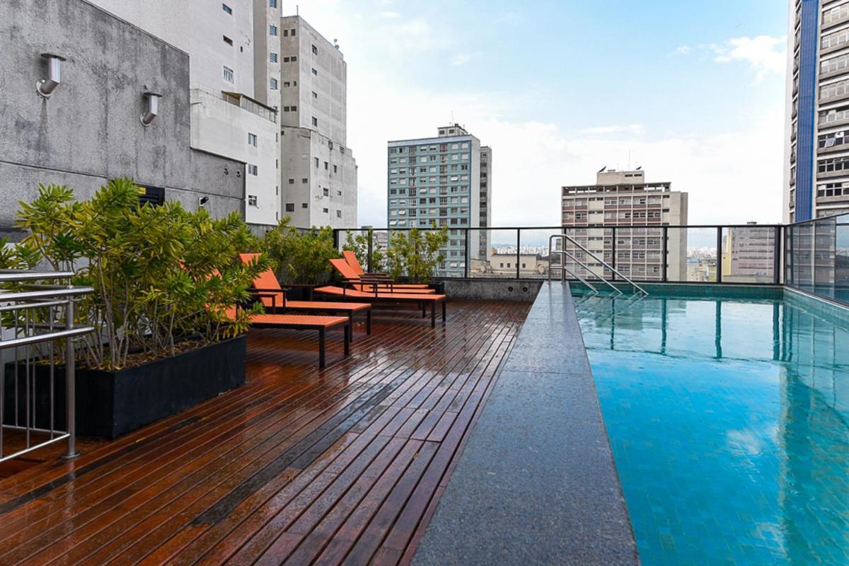 סאו פאולו 360 Suites Aurora Republica - Apartamentos Mobiliados מראה חיצוני תמונה